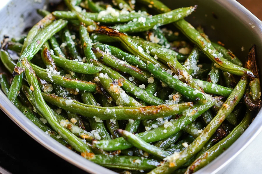 roasted green beans