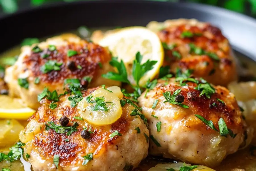 Chicken Piccata Meatballs