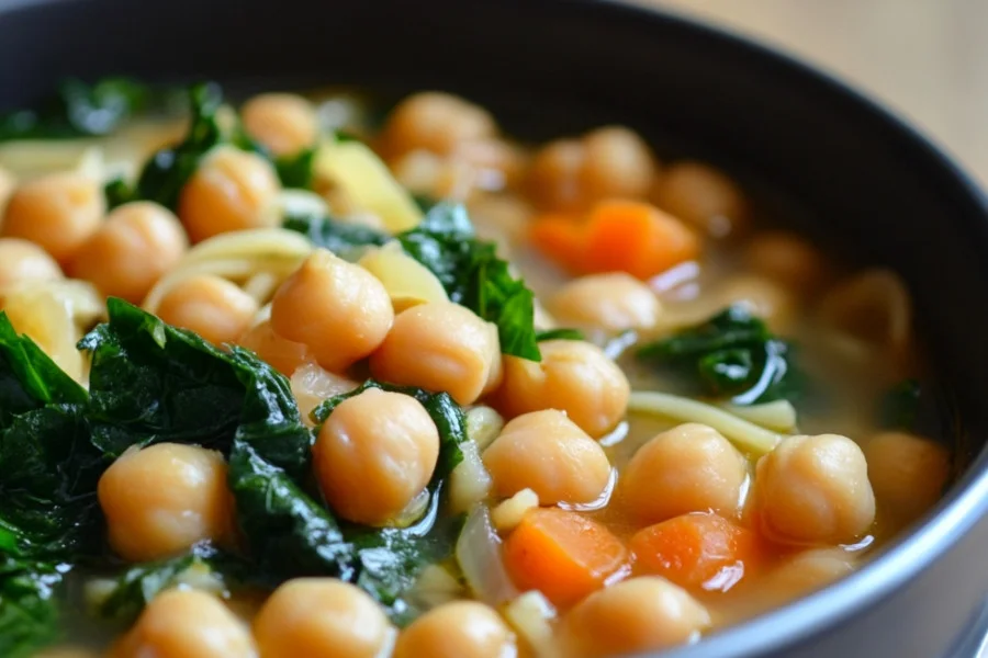 Chickpea Noodle Soup