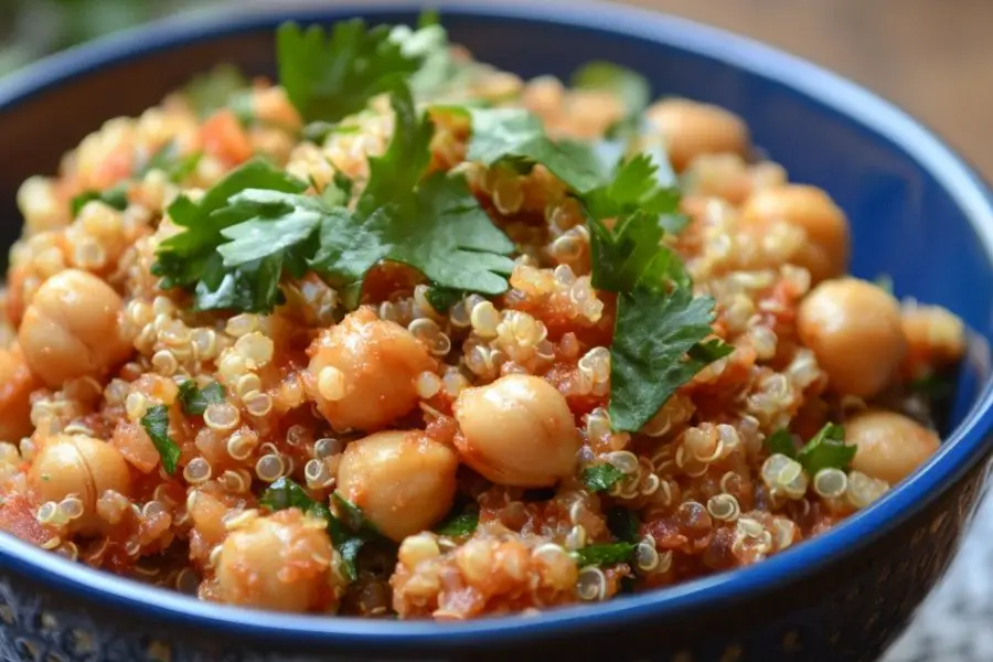 Spicy Chickpea Quinoa Bowl