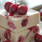 White Chocolate Cherry Fudge