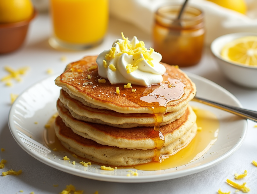 Lemon Poppy Seed Pancakes