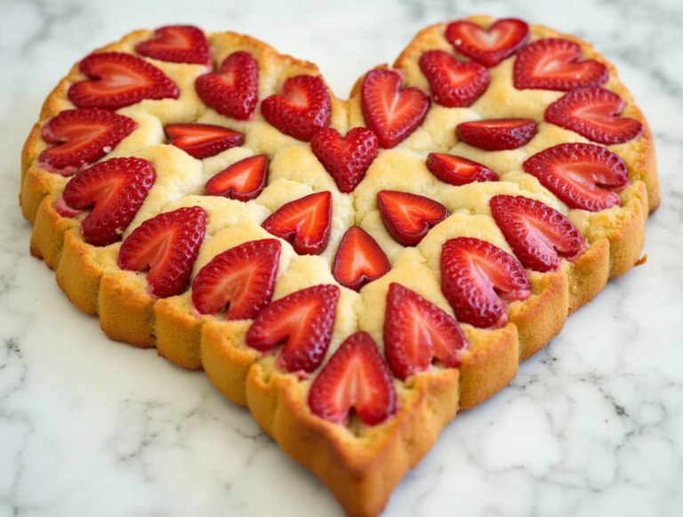 Strawberry Heart Bread